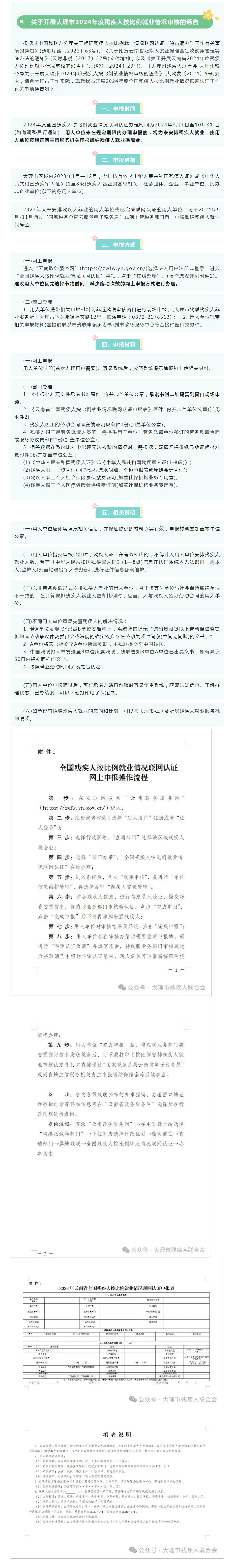 关于开展大理市2024年度残疾人按比例就业情况审核的通告.png