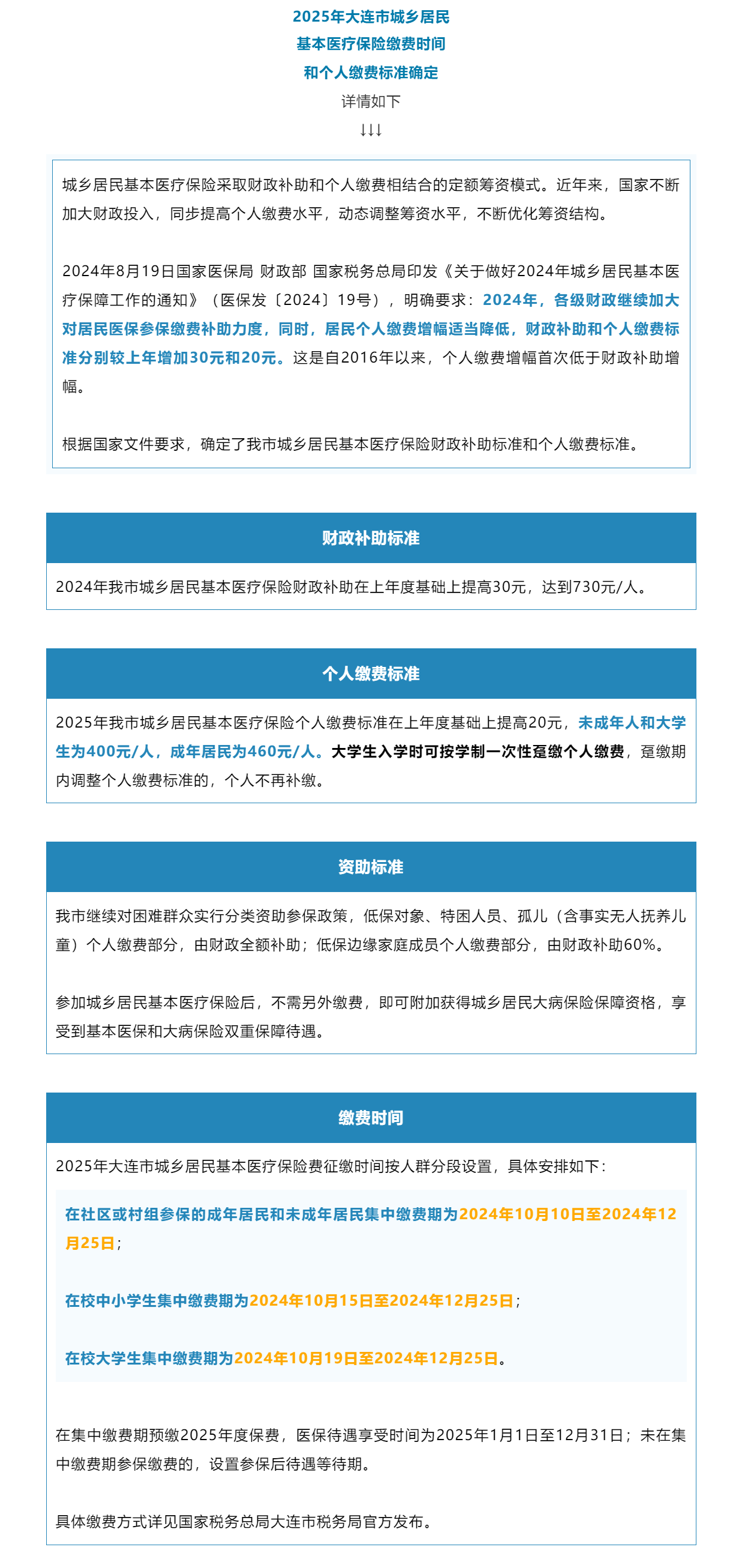 2025年大连市城乡居民基本医疗保险缴费时间和个人缴费标准确定.png